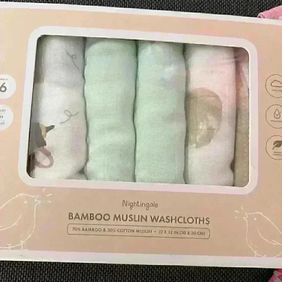 2 Brand New Baby Sun Hats and Bamboo Washcloth set (6) 1-2yrs - Picture 4 of 8